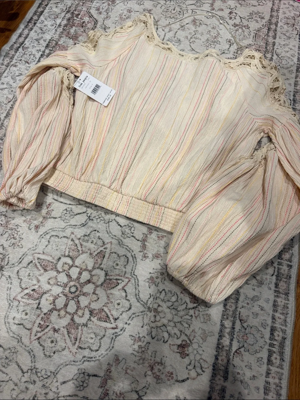 Free People Floating Memories Blouse Small